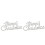 2Pcs Silver Christmas Cards Plastic Xmas Tree Decorations 3