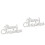 2Pcs Silver Christmas Cards Plastic Xmas Tree Decorations 5