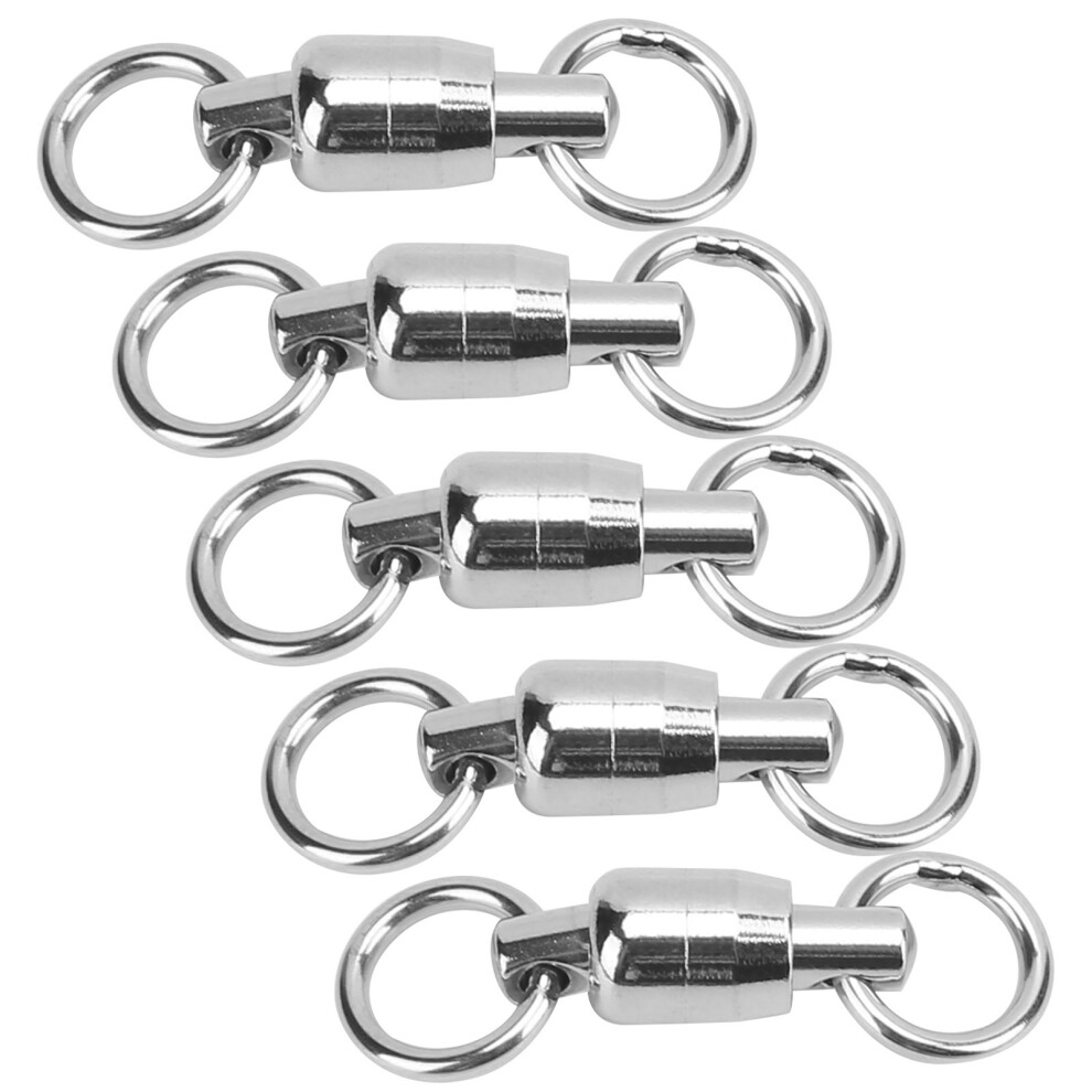 5PCS Stainless Steel TwoWay Swivel Ring Connector 8-Shaped Fishing Accessories-image-OPC-PMSXXQP-NEW