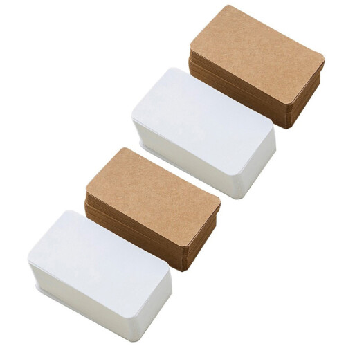 4 Förpackningar Blankokort, Visitkort, Mini Meddelande Kort