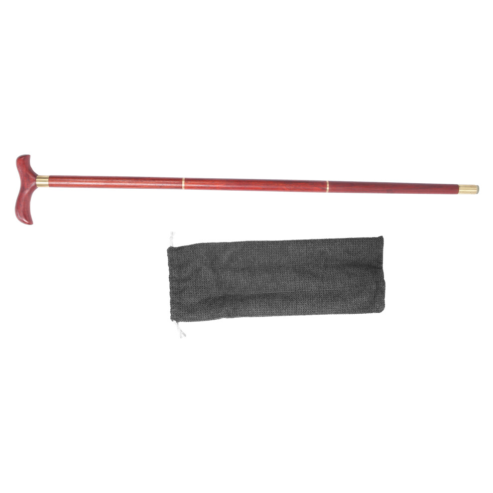 3 Sections Wooden Walking Cane Mountain Climbing Hand Stick for Elderly 1.0 M