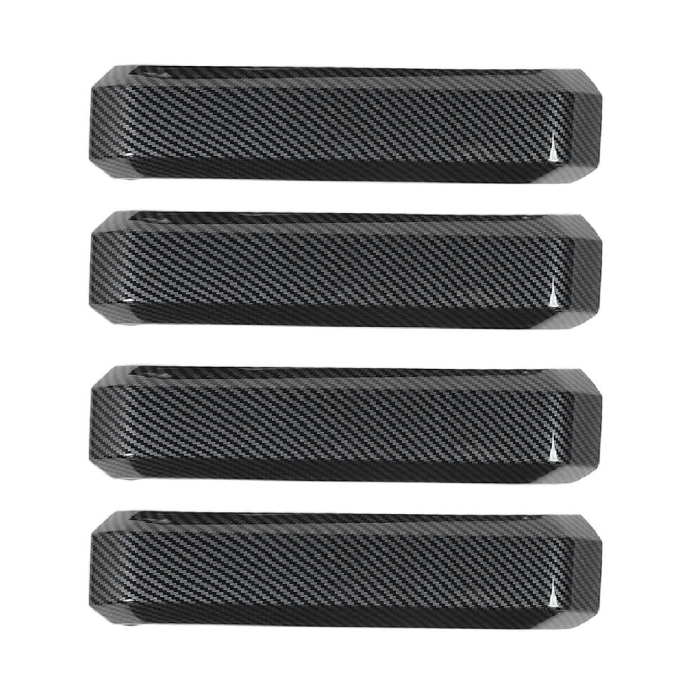 4Pcs Carbon Fiber Abs Inner Door Handle Cover Trim Scratch Protection Adhesive 7901358941041