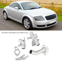 4 Stück Aluminium Kühler-Schlauch-Flansch-Set für Mk4 1.8T 2000-2005