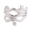 En Styk Metall Punkarmband Ormliknande Design 4