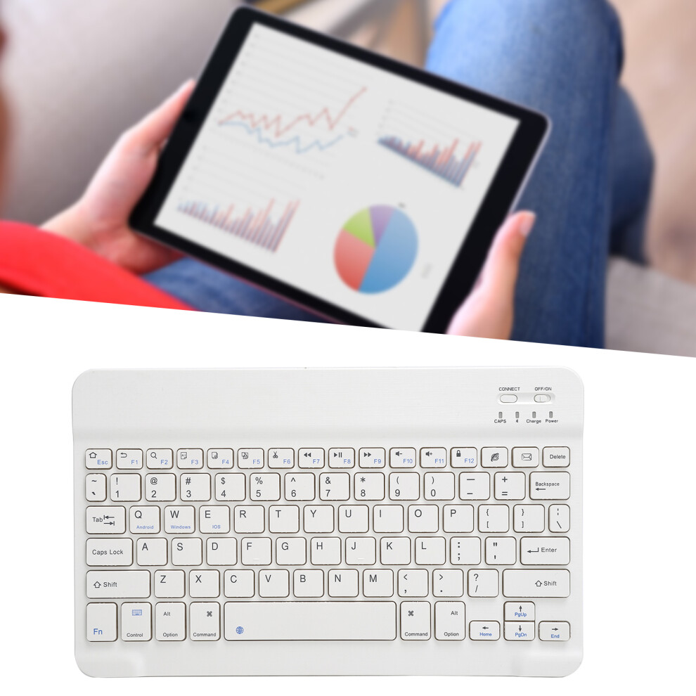 Gold Tablet Case with White Bluetooth Keyboard for 9.7-10.1in Devices-image-OPC-PMSYBRX-NEW