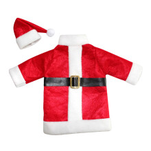 1 Set Julmotiv Vinflaska Cover, Kreativ Vinchampagne Pouch, Röd