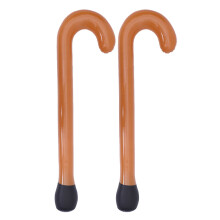 3Pcs Coffee Reusable Inflation Walking Sticks Toys Decorative Crutches