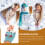 1Paar Weihnachts Kinder Warm Plüsch Grün Strick 5