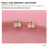 3 Par Opal Stud Örhängen Kryssbär Design 8