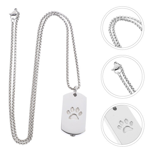 Urn Pendant Halsband För Husdjursaskor, Minnesmedaljong 2
