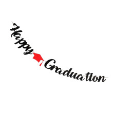1Stk Graduation Party Banner Aus Papier in Verschiedenen Farben