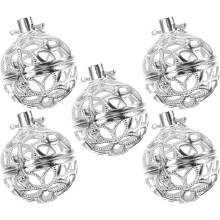 5 St Aromaterapi Doftplatta Halskedja Tom Locket