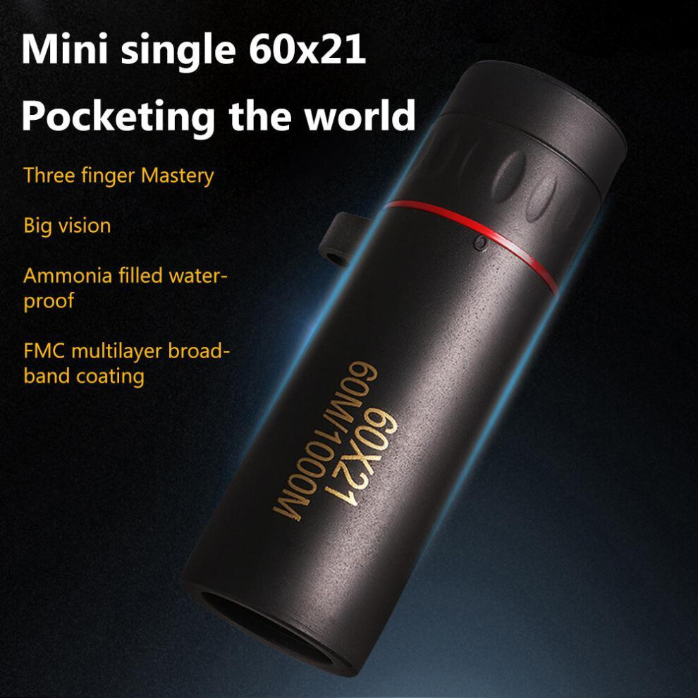 Waterproof 40G Mini Monocular Telescope, Hd 9.2X3cm Wildlife Camping Hiking 6911358945094