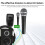 2PCS Wireless Dynamic Microphone Set with Receiver for Karaoke & Singing 12