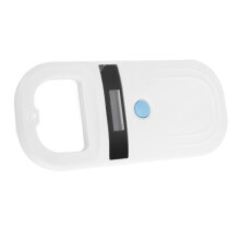 Portable 134.2KHz Pet ID Reader Ergonomic Design White