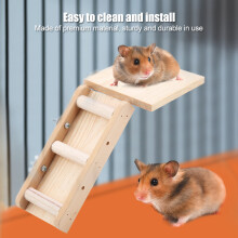 Holz Hamster Papagei Kletterleiter-Set – Langlebig, Einfach zu installieren