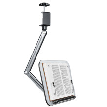 Foldable Book Holder with Cantilever Arm for Textbooks and E-readers