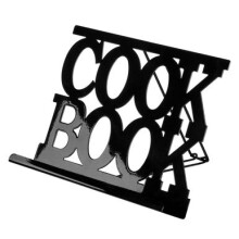 Black Enamel Cook book Stand, Black Recipe Book Stand, Kitchen Cook Book Stand, Black Cookbook Holder