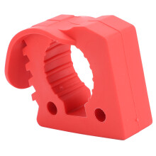 Gummischaufelhalter-Set für ATV UTV LKW Wandmontage Schnellverschluss Rot