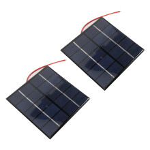 2 Stück 1,2W 5V Polysilizium-Solarmodul 100x100mm für DIY-Projekte