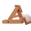 Natural Rubberwood Cookbook Stand 6