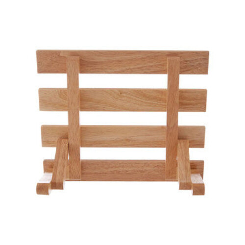 Natural Rubberwood Cookbook Stand 2