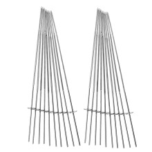 20Pcs Metallspett Rostfritt För Kött, Kyckling, Grönsaker