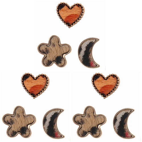 9 Delar Charm Leopardenmönster 2