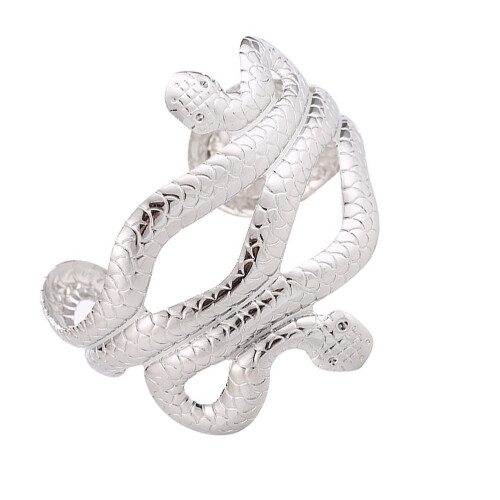 En Styck Metall Punkstil Ormliknande Armband