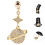 Silikon Charm Fin Legering Charm För 9