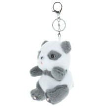 4St Pandabilliga Nyckelring Plushpanda Väskpingel Tillbehör