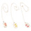 3Pcs Torkade Blommor Halsband Växtspecimen Kedja För 6