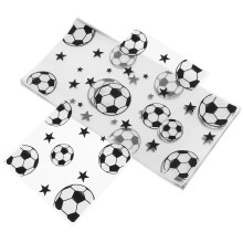 100Pcs Football Party Favor Bags With Soccer Print For Candies
