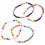 Beaded Bracelets Grey 4pcs 2.36x2.24x0.20in 5