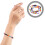 Beaded Bracelets Grey 4pcs 2.36x2.24x0.20in 6