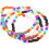 Beaded Bracelets Grey 4pcs 2.36x2.24x0.20in 11