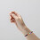 Beaded Bracelets Grey 4pcs 2.36x2.24x0.20in 8