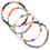 Beaded Bracelets Grey 4pcs 2.36x2.24x0.20in 10