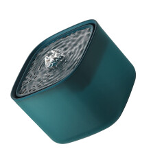 3L USB-Katzenwasserbrunnen, 17,5 cm, leise, Grün/Weiß/Grau