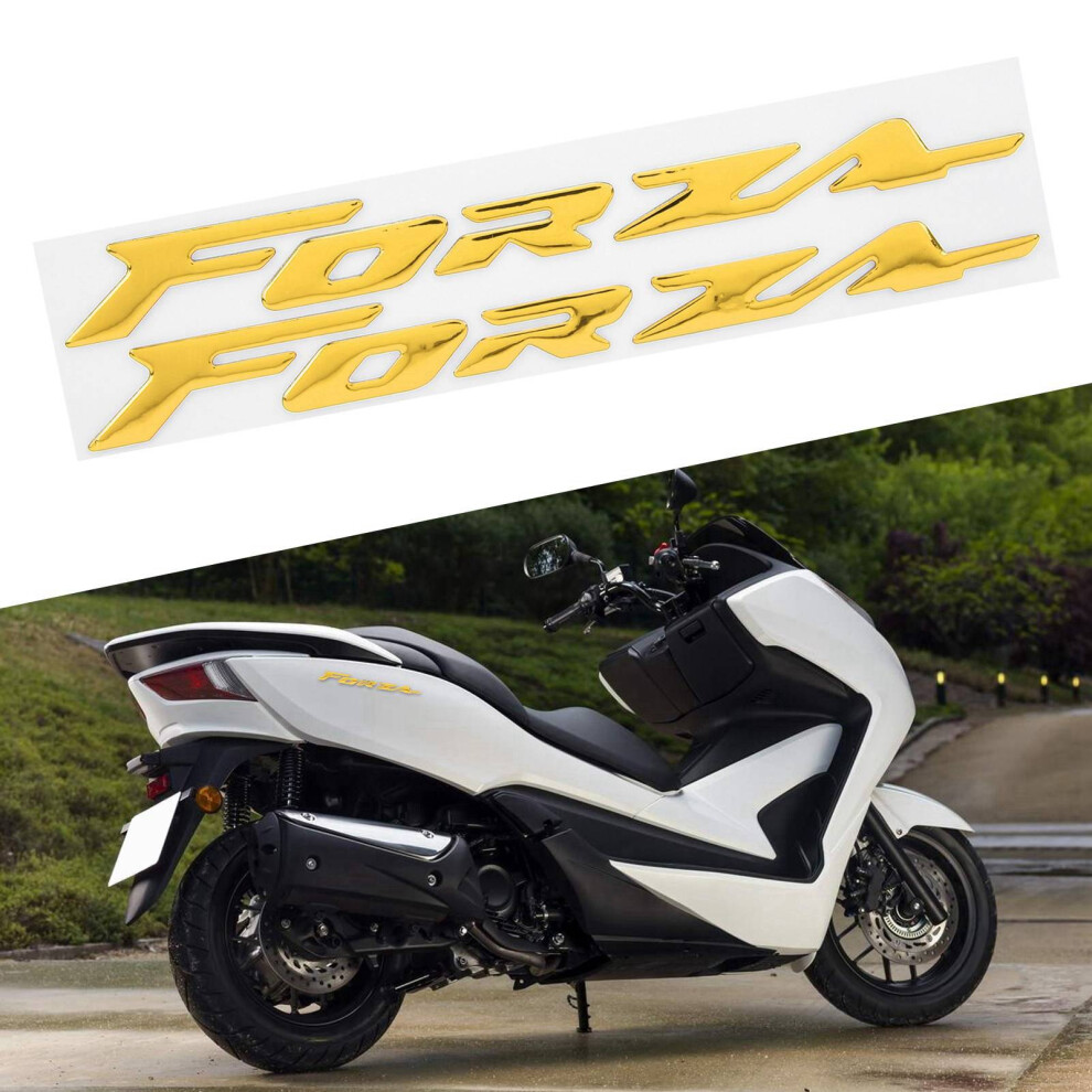 3D Motorcycle Emblem Stickers For Honda Forza 125 250 300 Yellow 8401358952713