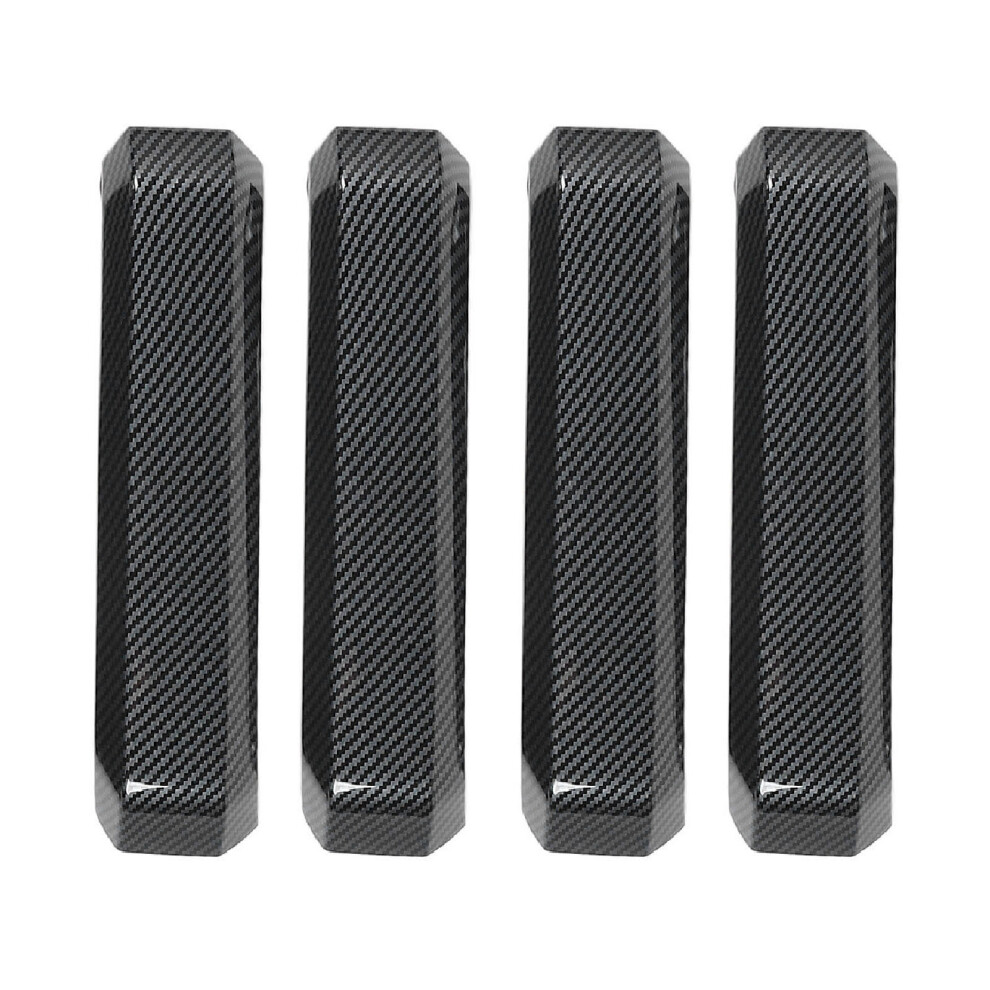 4Pcs Carbon Fiber Inner Door Handle Cover Trim Scratch Protection Car Interior 7901358956540