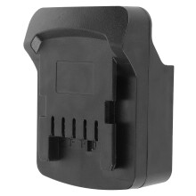 18V Li-Ion Akku-Adapter für Elektrowerkzeuge, ABS, Schwarz