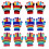 6 Par Barns Vinterhandskar Varmt Mode 6