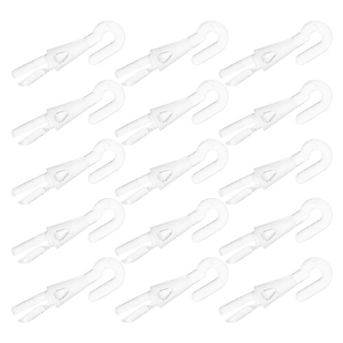 20Pièces Crochets Transparents Pour Lames De Stores