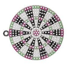 Sidig Dartskiva Charm Hängande Mini Anhängare