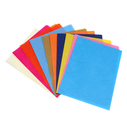 10Pcs Färgglatt Presentpapper Tissuepapper Förpackningsmaterial