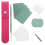 1 Set Rostfritt Cuticle Pusher Med Sandpappersblad 10