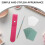 1 Set Rostfritt Cuticle Pusher Med Sandpappersblad 5