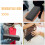10Pcs Black Watch Box Cardboard Display Case With Cushion 7