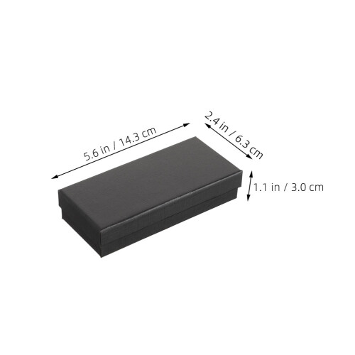 10Pcs Black Watch Box Cardboard Display Case With Cushion 1
